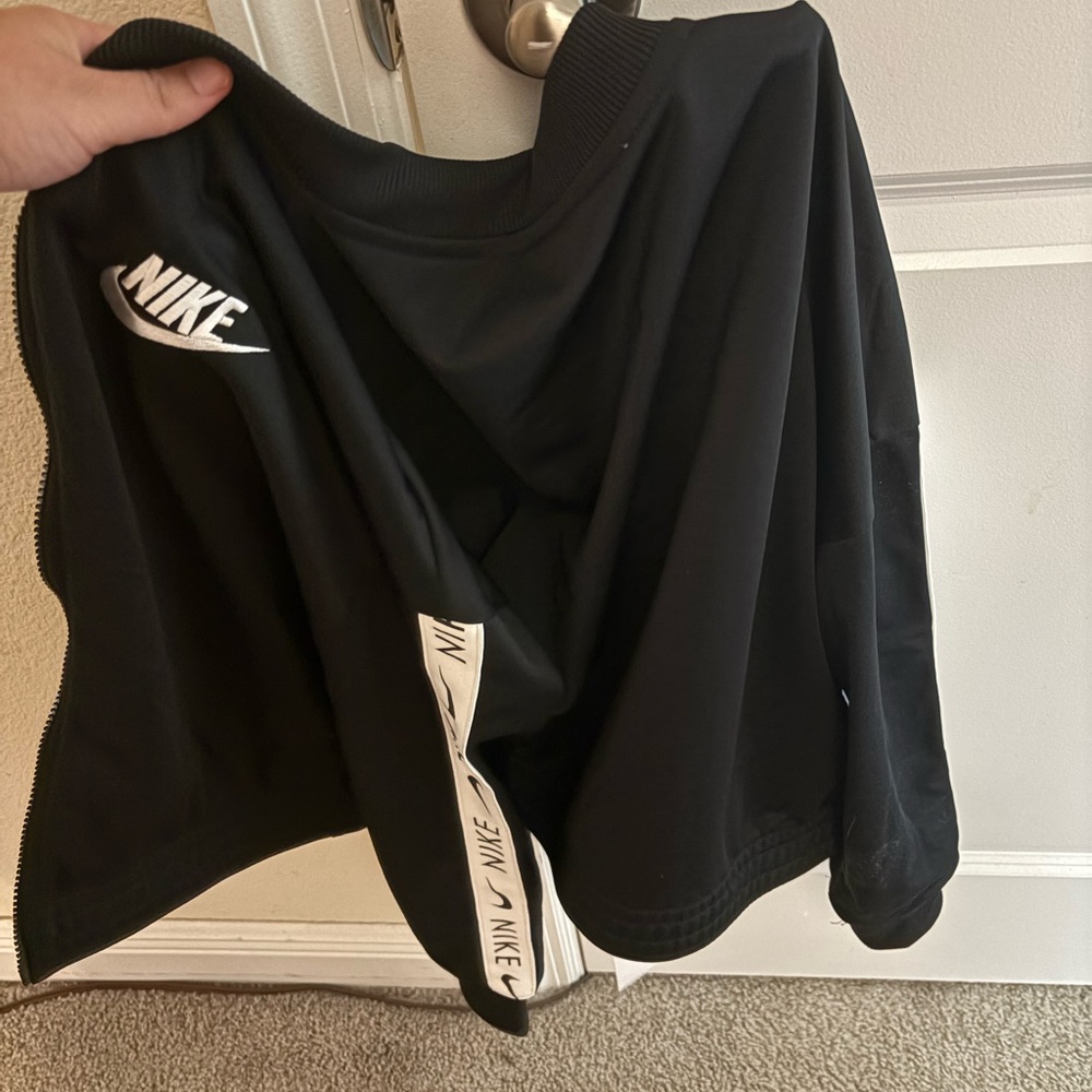 Nike Girls' Black and White Jacket